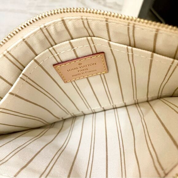 LOUIS VUITTON Damier Azur (Neverfull MM ) Pouch Bag 💼 AR1158 - Picture 15 of 16